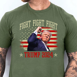 Trump Fight 2024 Shirt Pennsylvania Rally | Trump Supporters Shirt Dark T1152 - GOP