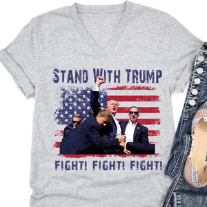 Stand With Trump | Trump Fight 2024 Shirt Pennsylvania Rally | Donald Trump Shirt Bright T1153 - GOP