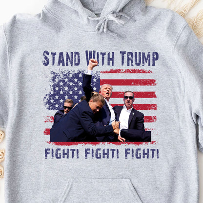 Stand With Trump | Trump Fight 2024 Shirt Pennsylvania Rally | Donald Trump Shirt Bright T1153 - GOP