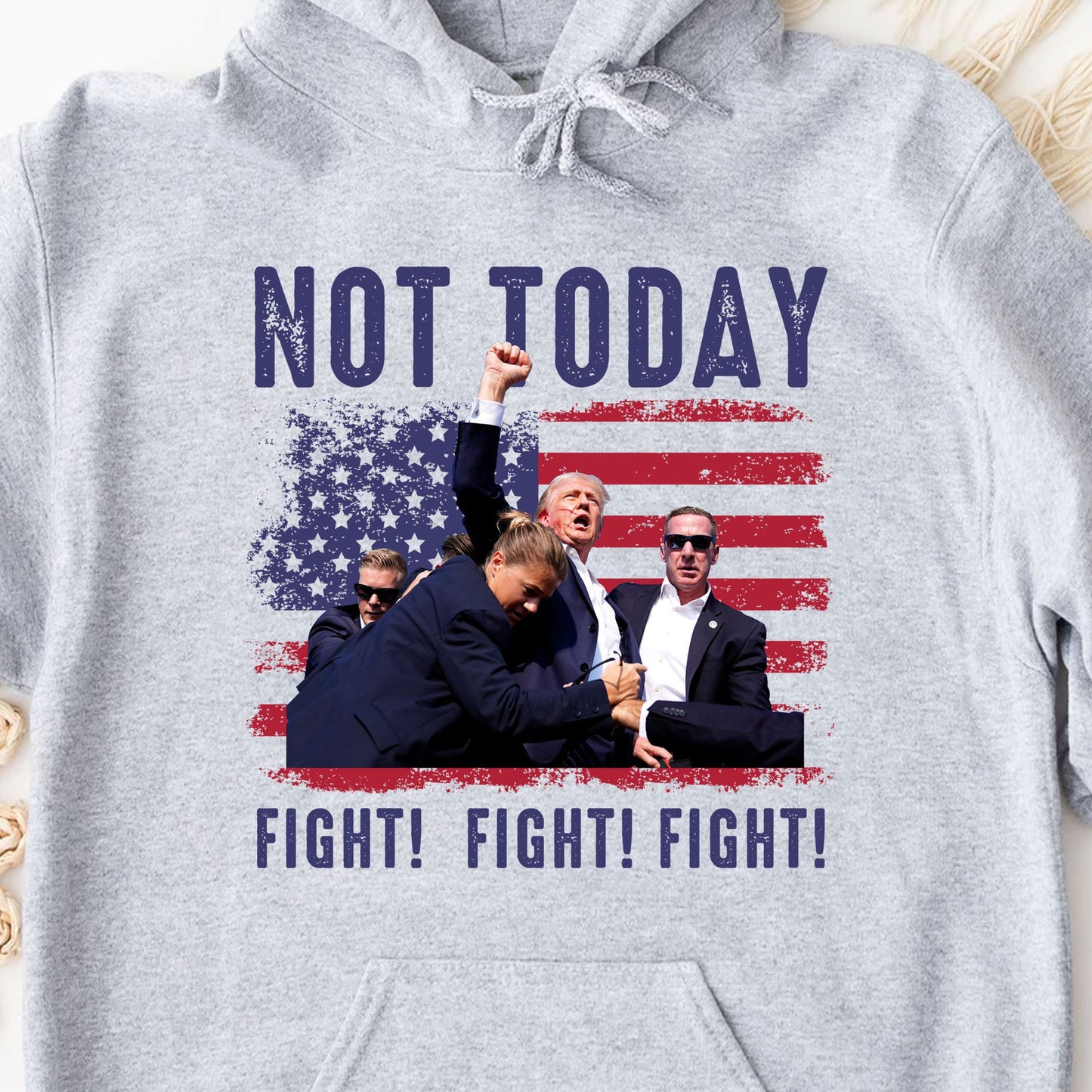 Not Today | Trump Fight 2024 Shirt Pennsylvania Rally | Donald Trump Shirt Bright T1154 - GOP
