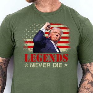 Legends Never Die | Trump Fight 2024 Shirt Pennsylvania Rally | Trump Supporters Shirt Dark T1156 - GOP