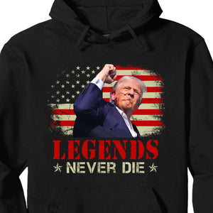 Legends Never Die | Trump Fight 2024 Shirt Pennsylvania Rally | Trump Supporters Shirt Dark T1156 - GOP