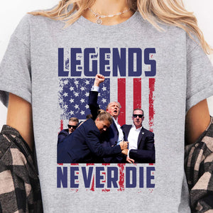 Legends Never Die | Trump Fight 2024 Shirt Pennsylvania Rally | Donald Trump Shirt Bright T1158 - GOP