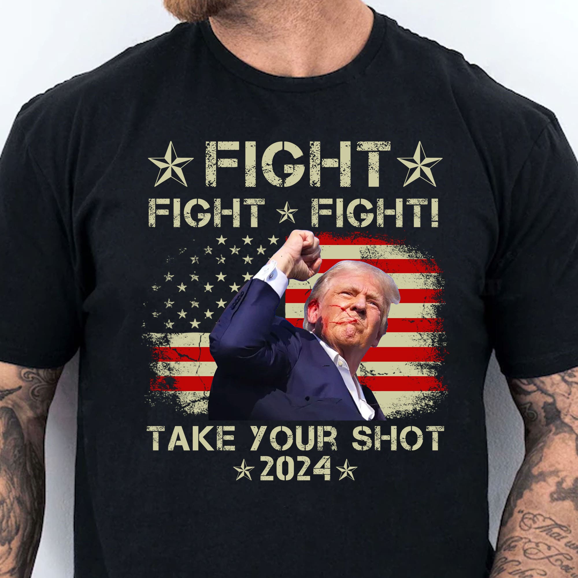 Take Your Shot | Trump Fight 2024 Shirt Pennsylvania Rally | Trump Supporters Shirt Dark T1159 - GOP