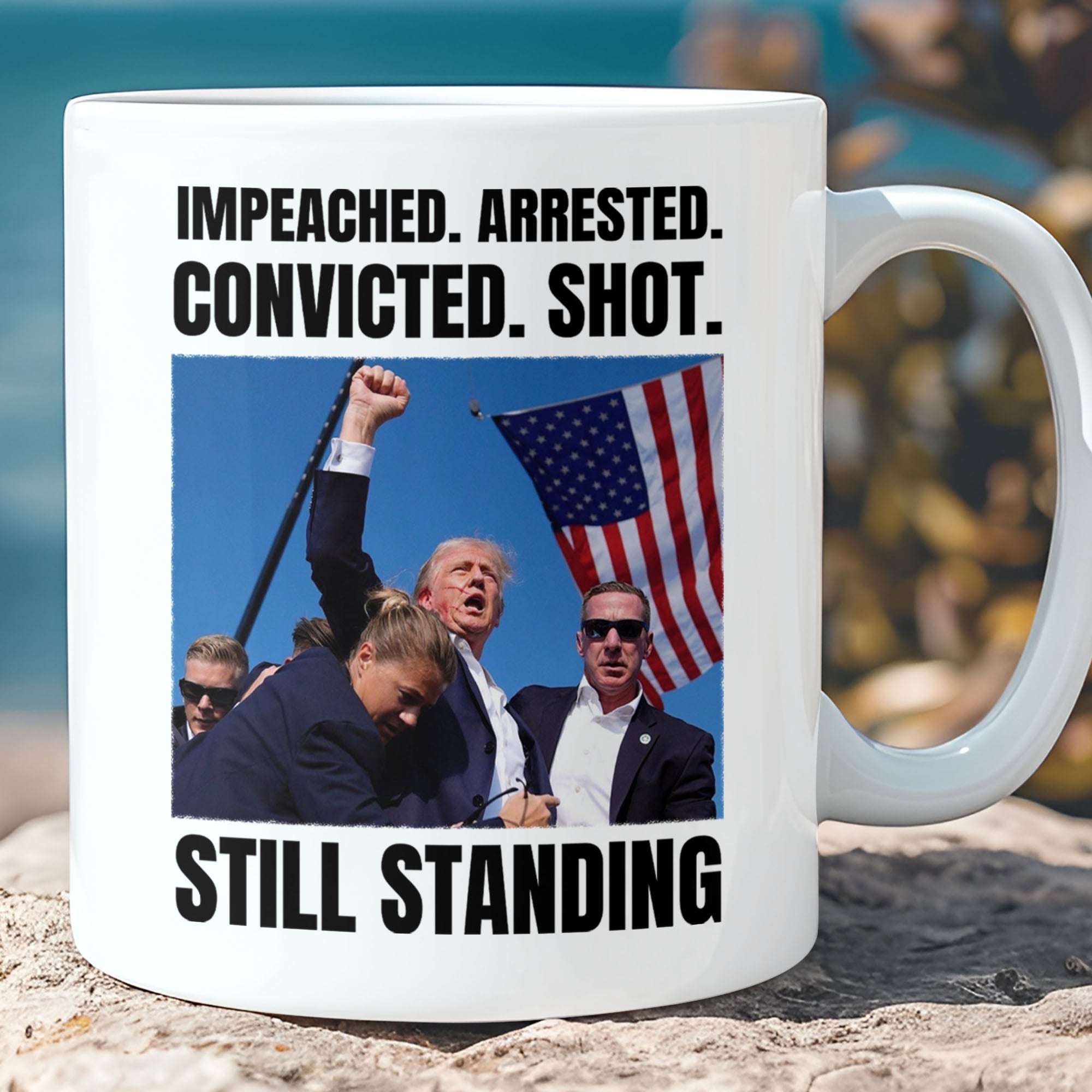 Trump Still Standing | Trump Fight 2024 Mug | Trump Pennsylvania Rally | Trump Fight Mug T1160 - GOP