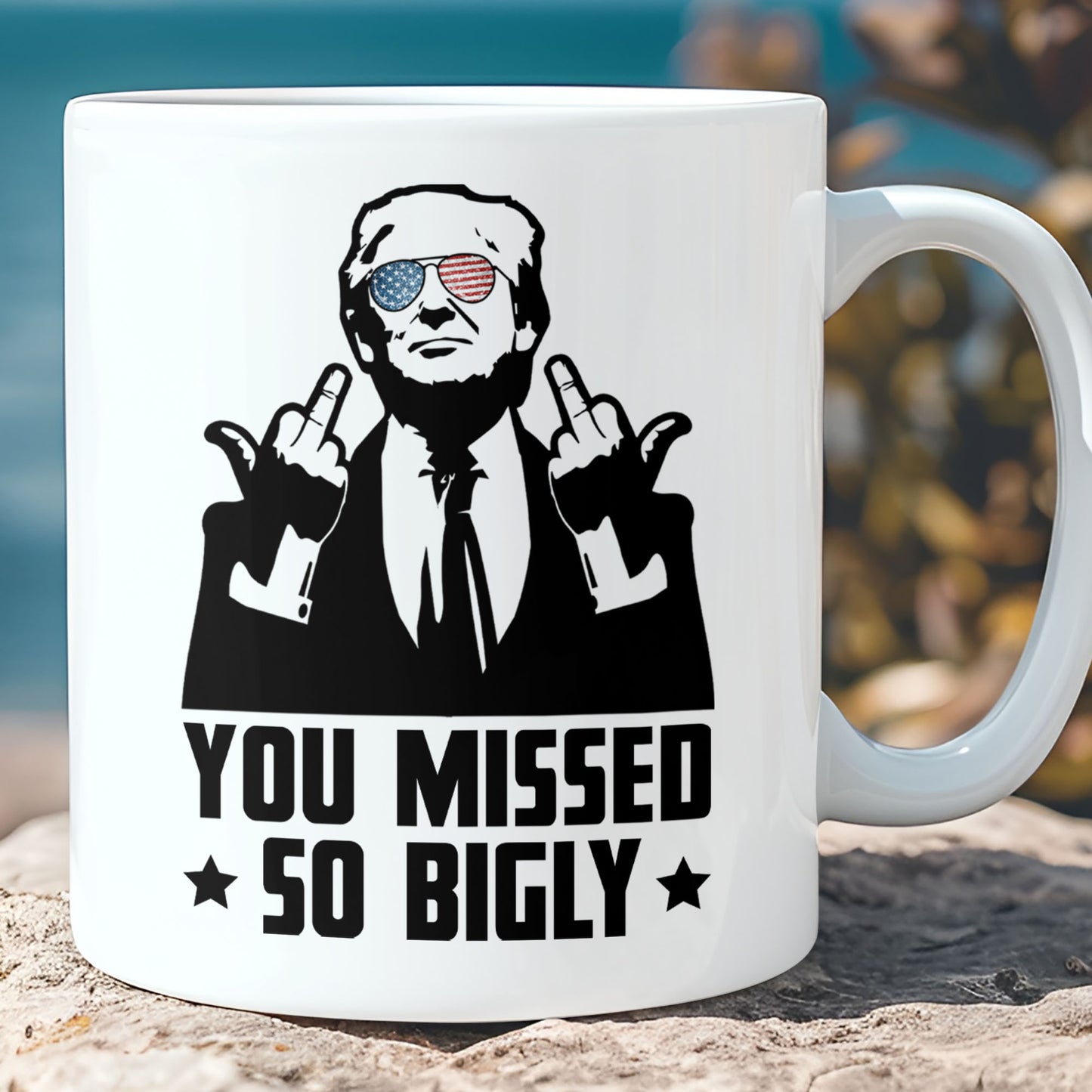You Missed So Bigly | Trump Fight 2024 Mug | Trump Pennsylvania Rally | Trump Fight Mug T1164 - GOP