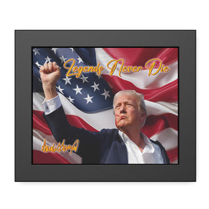 Legends Never Die | Trump Fight 2024 Canvas | Trump Pennsylvania Rally | Trump Fight Picture Frame Poster C1165 - GOP