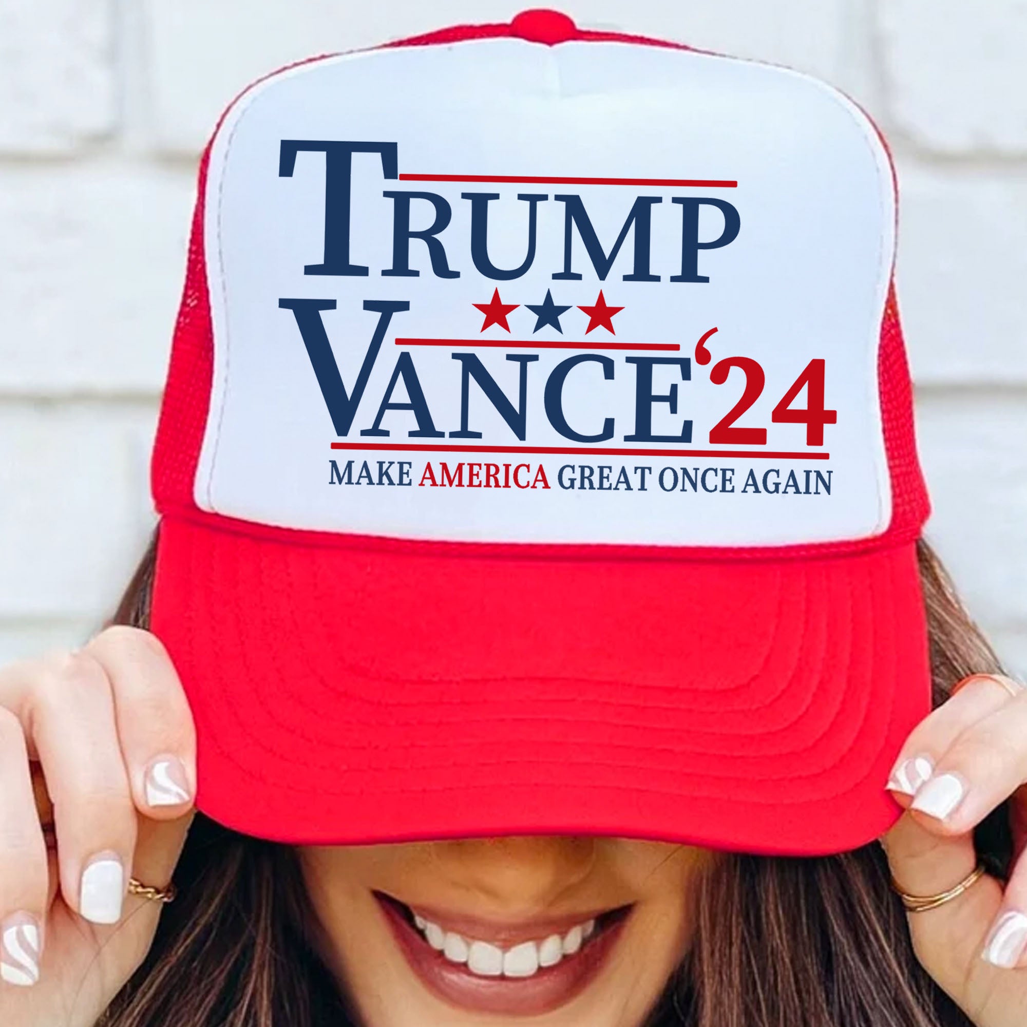 Trump Vance 2024 Cap | Trump 2024 Cap | JD Vance Cap | Election 2024 Cap | Trump Supporters Trucker Cap Hat C1170 - GOP