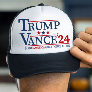 Trump Vance 2024 Cap | Trump 2024 Cap | JD Vance Cap | Election 2024 Cap | Trump Supporters Trucker Cap Hat C1170 - GOP