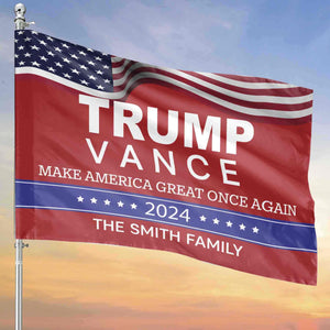 Trump Vance 2024 Make America Great Once Again Flag | Trump 2024 Flag | JD Vance Flag | Trump Supporters Garden Flag House Flag T1171 - GOP