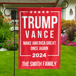 Trump Vance 2024 Flag | Trump 2024 Flag | JD Vance Flag | Election 2024 Flag | Trump Supporters Garden Flag House Flag C1175 - GOP