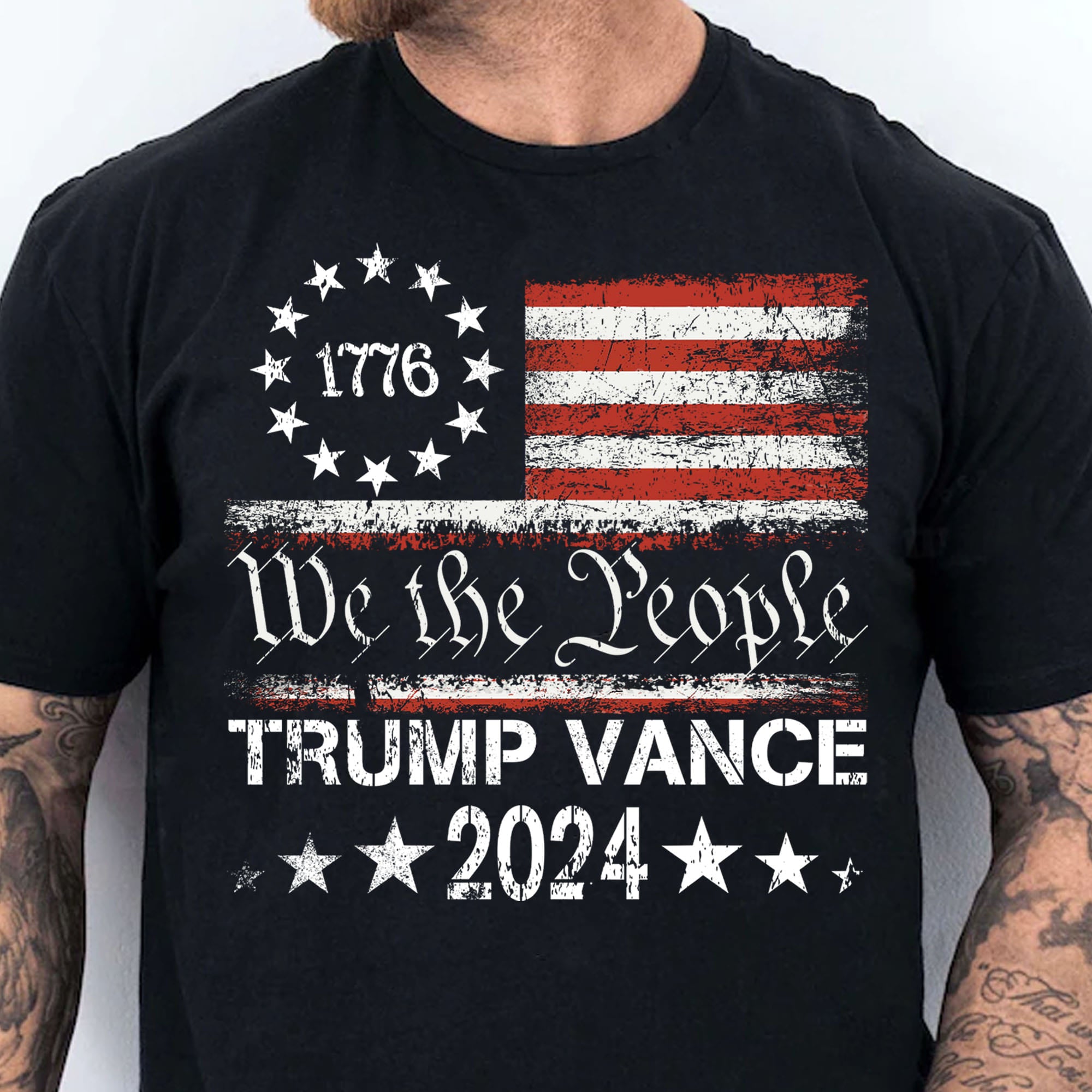 We The People Trump Vance | Trump 2024 Shirt | JD Vance Shirt | Election 2024 Shirt | Trump Supporters Shirt Dark T1176 - GOP