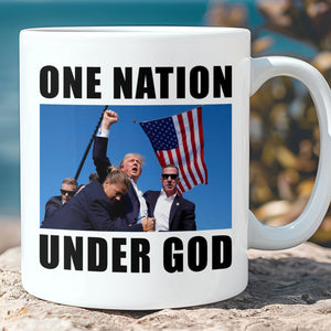 One Nation Under God | Trump Fight 2024 Mug | Trump Pennsylvania Rally | Trump Fight Mug T1137 - GOP