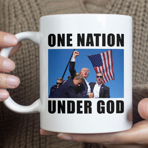 One Nation Under God | Trump Fight 2024 Mug | Trump Pennsylvania Rally | Trump Fight Mug T1137 - GOP