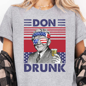 Don Drunk Funny 4th Of July Drinking Shirt Bright T1183