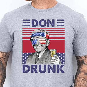 Don Drunk Funny 4th Of July Drinking Shirt Bright T1183