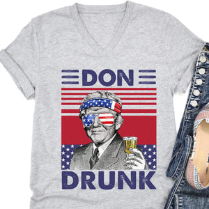 Don Drunk Funny 4th Of July Drinking Shirt Bright T1183