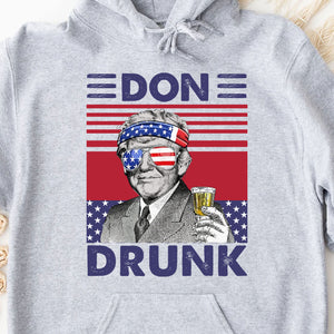 Don Drunk Funny 4th Of July Drinking Shirt Bright T1183