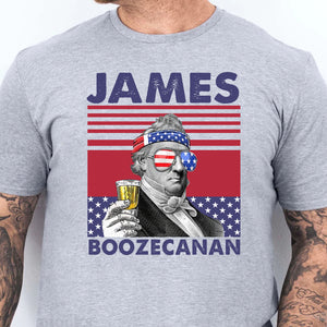 James Boozecanan Funny 4th Of July Drinking Shirt Bright T1186