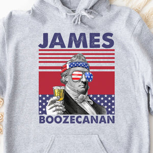 James Boozecanan Funny 4th Of July Drinking Shirt Bright T1186