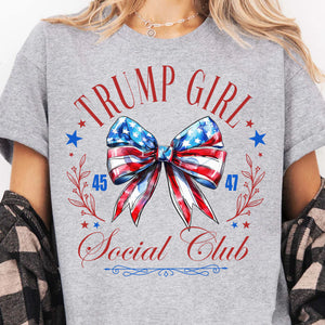 Trump Girl Social Club | Trump 2024 Shirt | Trump Supporter Shirt Bright T1193 - GOP