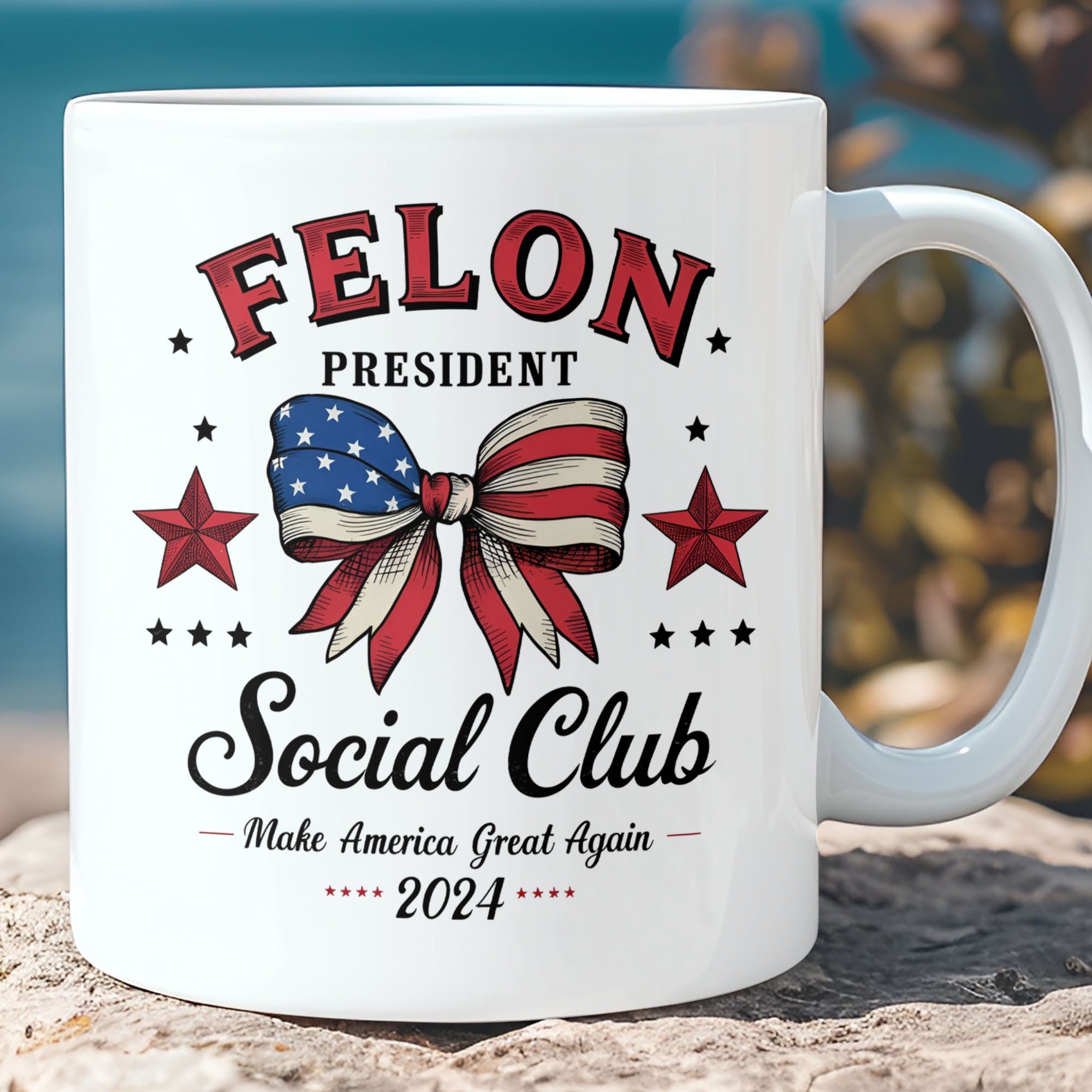 Felon President Social Club Mug | Trump 2024 Mug | Political Mug | Trump Supporters Mug T1196 - GOP