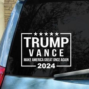 Trump Vance 2024 Decals | Trump 2024 Decals | JD Vance Decals | Election 2024 Decals | Trump Supporters Stickers C1200 - GOP