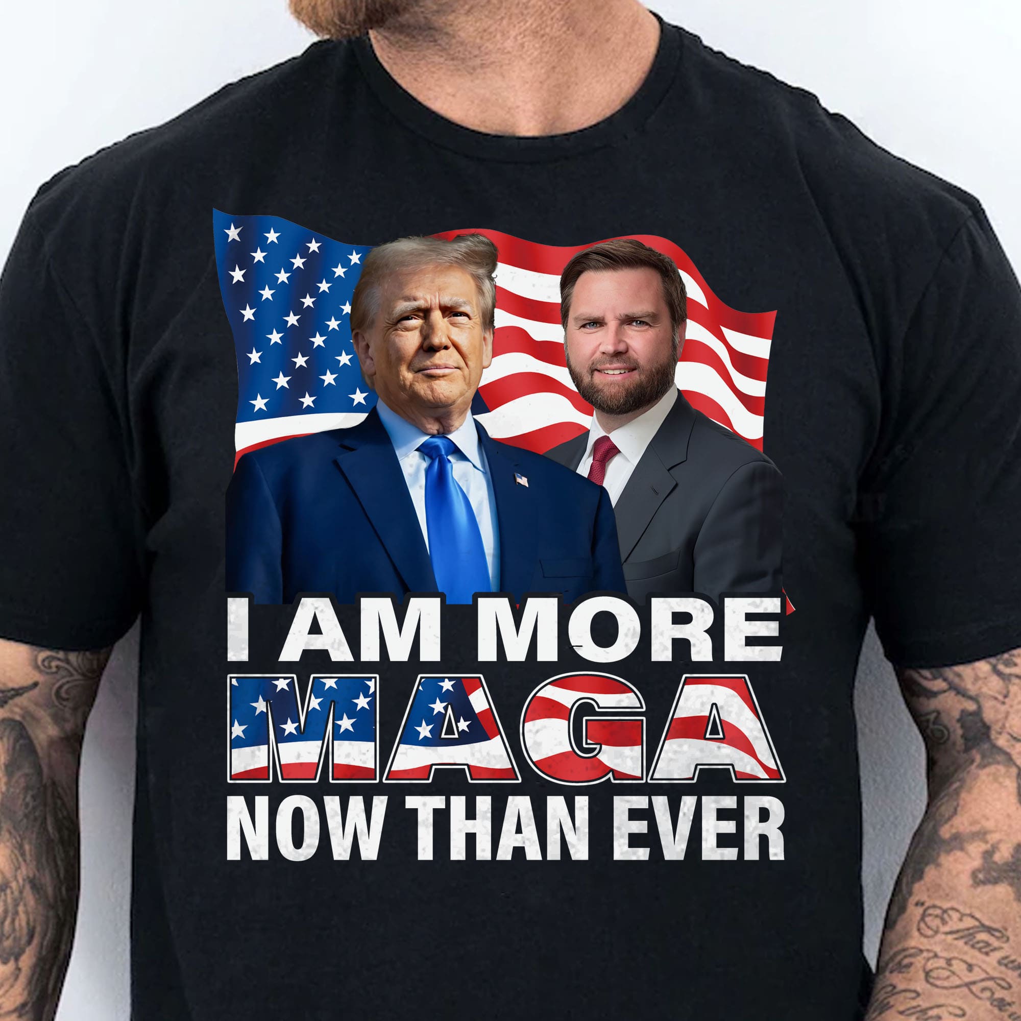 I Am More MAGA Now Than Ever | JD Vance Shirt | Election 2024 Shirt | Trump Supporters Shirt Dark T1205 - GOP