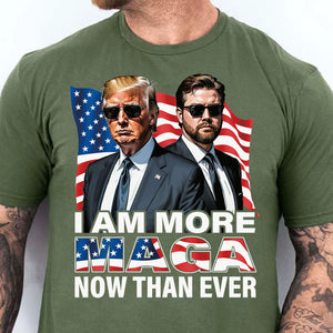 I Am More MAGA Now Than Ever | JD Vance Shirt | Election 2024 Shirt | Trump Supporters Shirt Dark T1205 - GOP