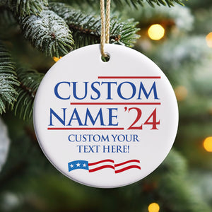 Custom Election Ornament | Personalized Election Ornament | Custom Name Ceramic Ornament C1209 - GOP