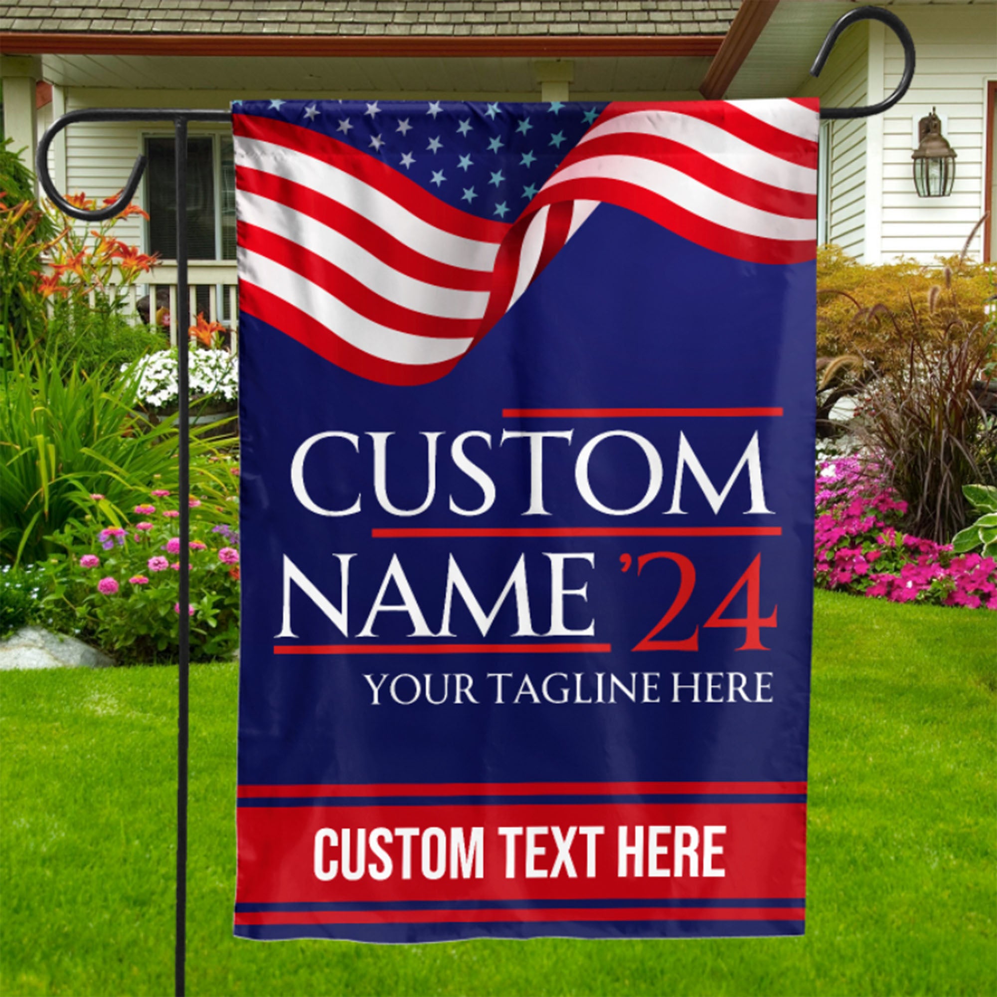 Custom Election Flag | Personalized Election Flag | Custom Name Garden Flag House Flag C1209 - GOP