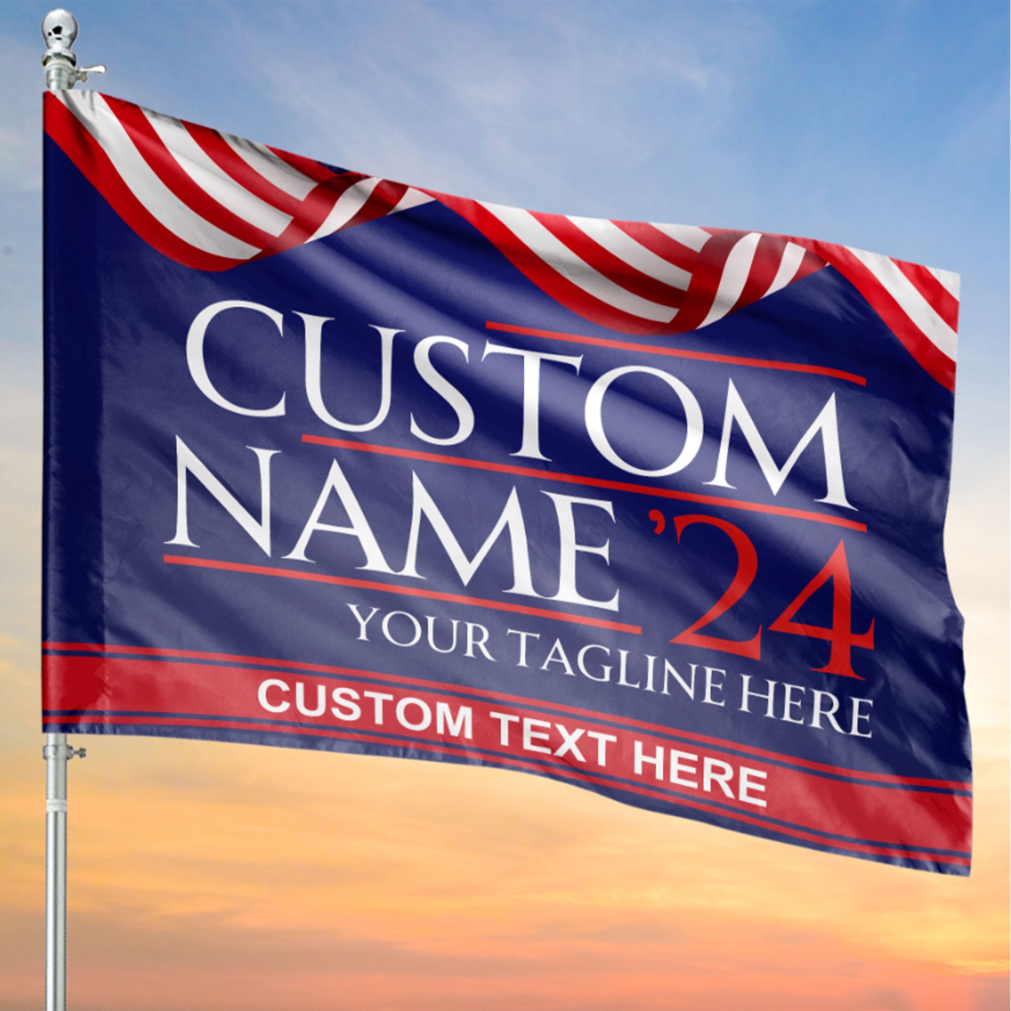 Custom Election Flag | Personalized Election Flag | Custom Name House Flag Garden Flag C1209 - GOP