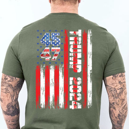 Trump 2024 Shirt | Political Shirt 2024 | Trump Supporters Backside Shirt Dark T1215 - GOP