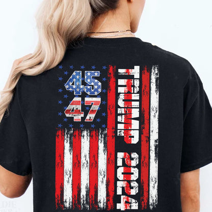 Trump 2024 Shirt | Political Shirt 2024 | Trump Supporters Backside Shirt Dark T1215 - GOP