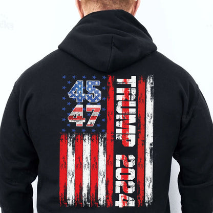 Trump 2024 Shirt | Political Shirt 2024 | Trump Supporters Backside Shirt Dark T1215 - GOP