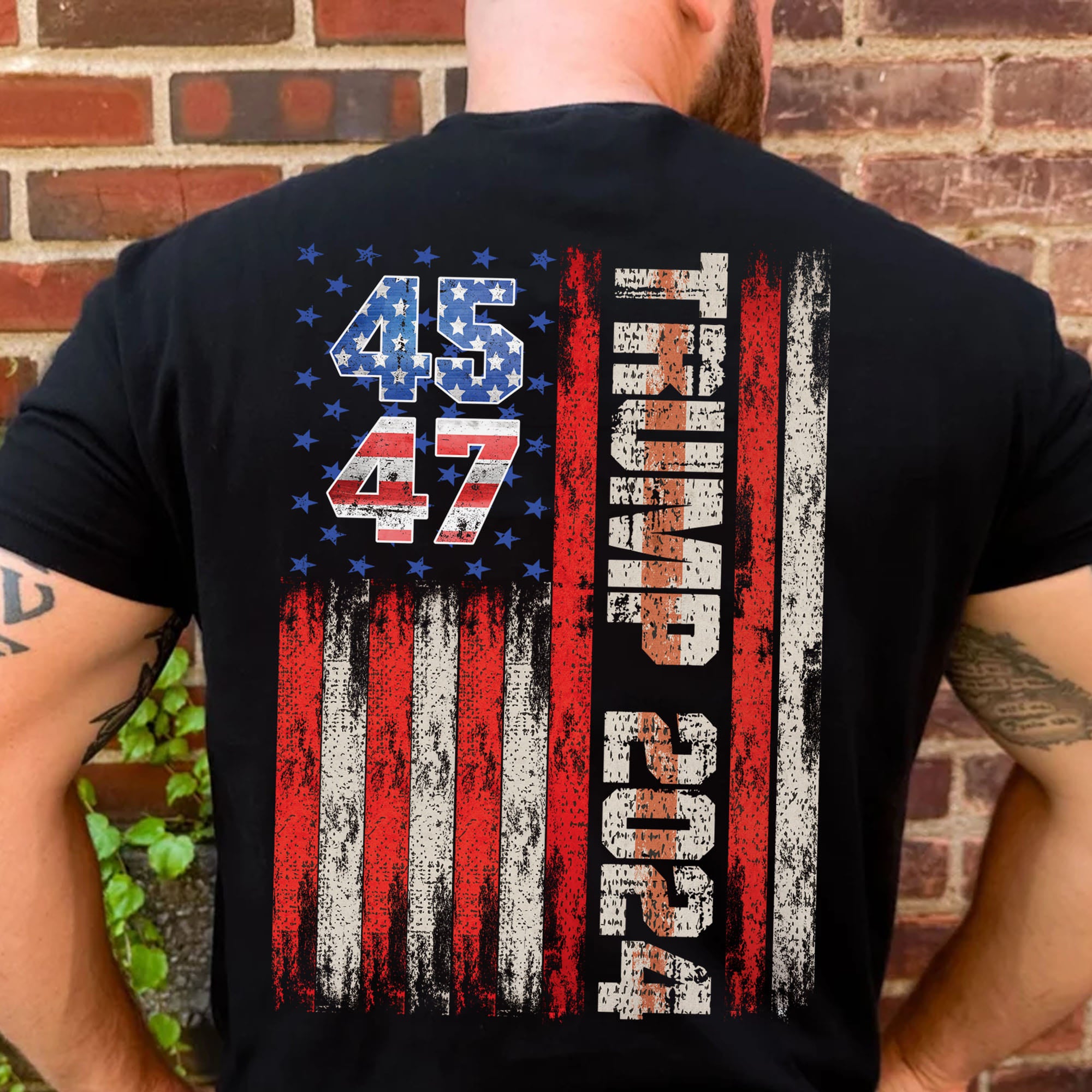 Trump 2024 Shirt | Political Shirt 2024 | Trump Supporters Backside Shirt Dark T1216 - GOP