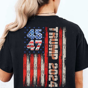 Trump 2024 Shirt | Political Shirt 2024 | Trump Supporters Backside Shirt Dark T1216 - GOP