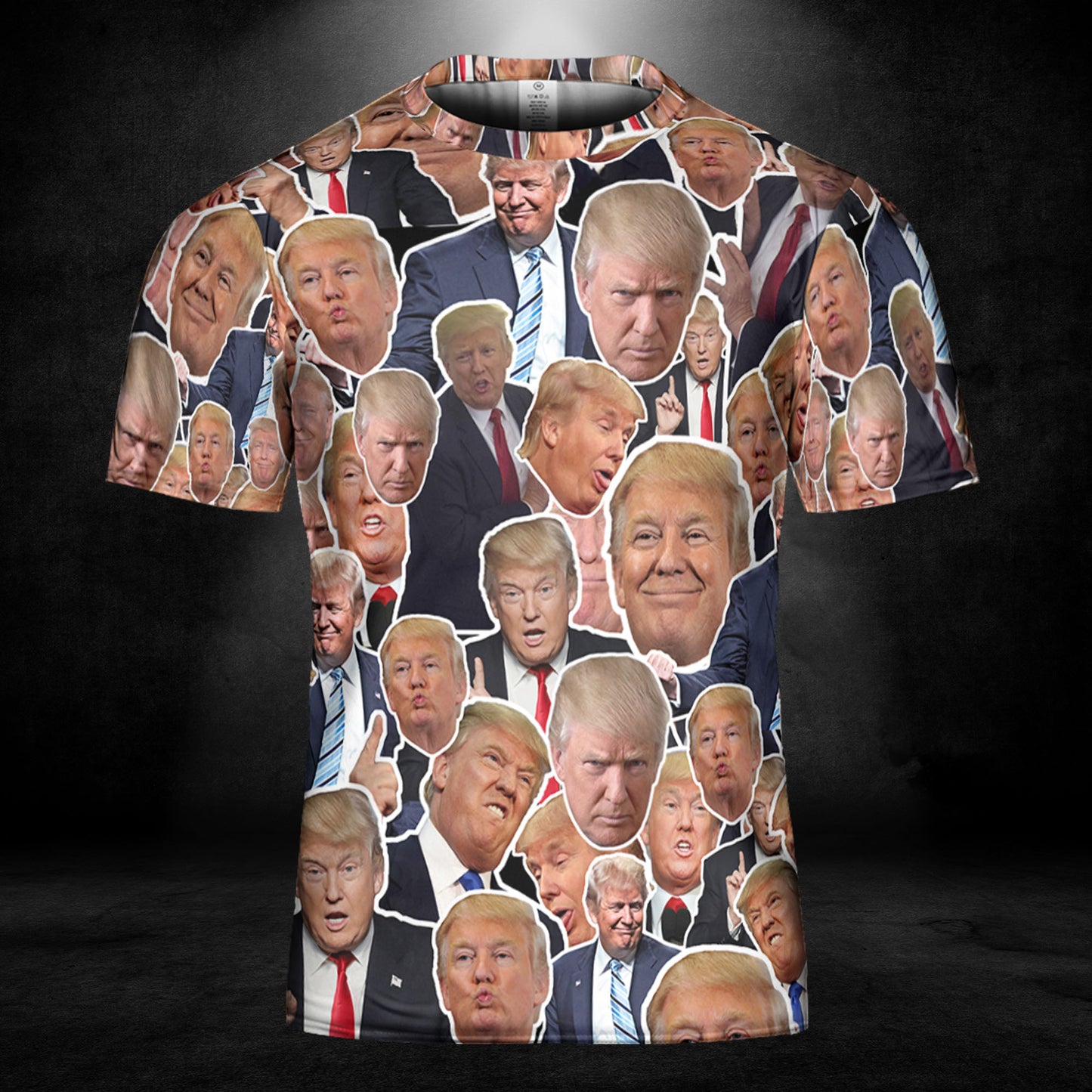 Trump Face Pattern Unisex 3D T-Shirt | Trump 2024 Shirt | Trump Supporters All-Over Printed T-Shirt C1221 - GOP