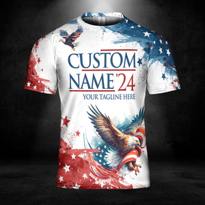 Custom Election Unisex 3D T-Shirt | Personalized Election Shirt | Custom Name All-Over Printed T-Shirt C1222 - GOP