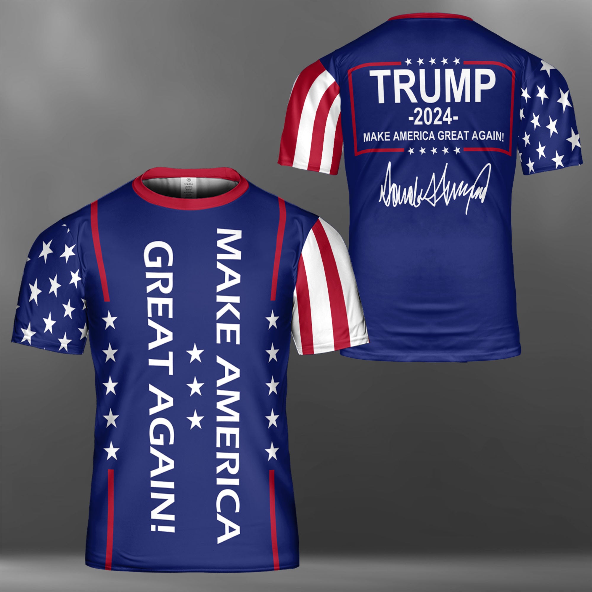 Make America Great Again Shirt | Trump 2024 Unisex 3D T-Shirt | Trump Supporters All-Over Printed T-Shirt C1223 - GOP