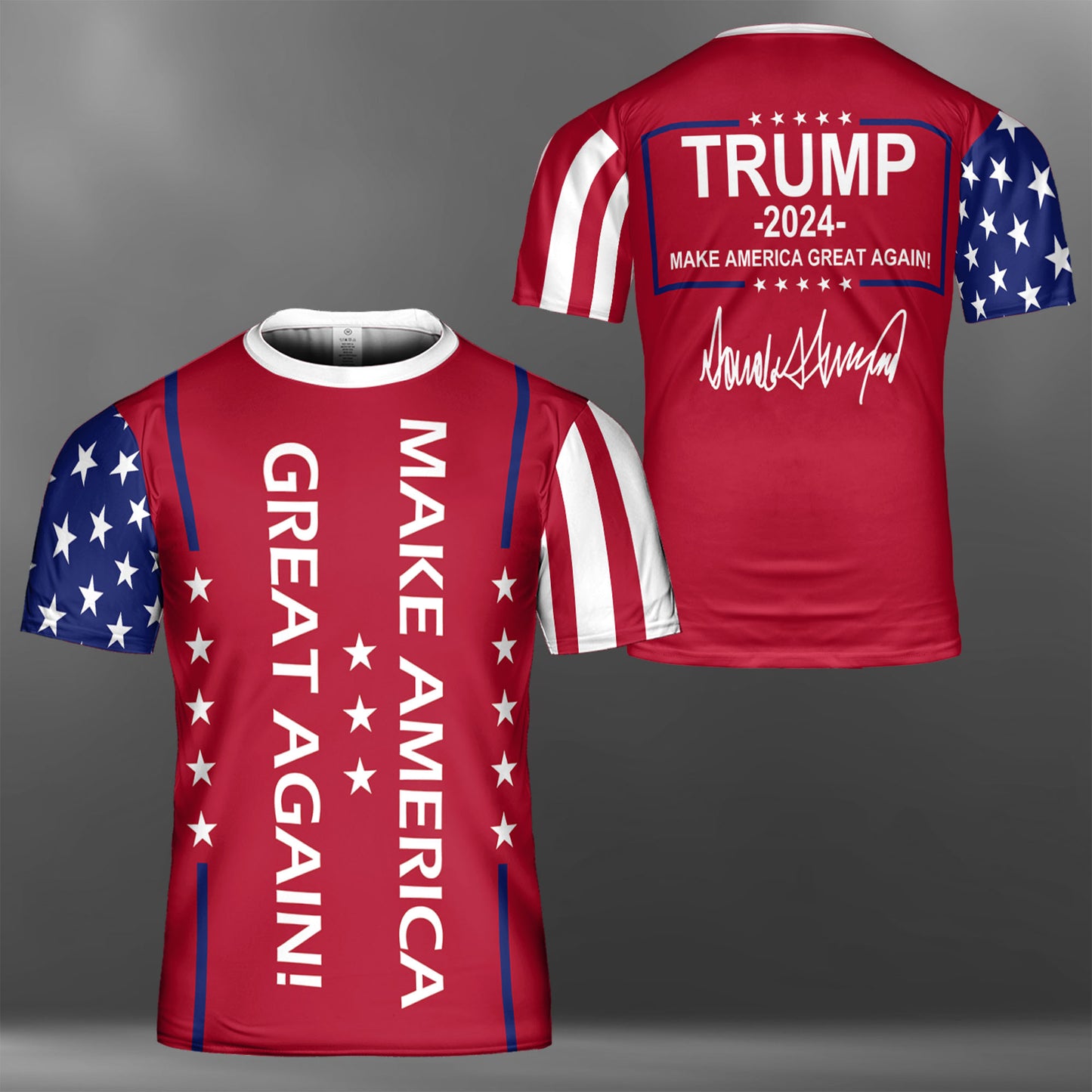 Make America Great Again Shirt | Trump 2024 Unisex 3D T-Shirt | Trump Supporters All-Over Printed T-Shirt C1223 - GOP
