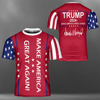 Make America Great Again Shirt | Trump 2024 Unisex 3D T-Shirt | Trump Supporters All-Over Printed T-Shirt C1223 - GOP