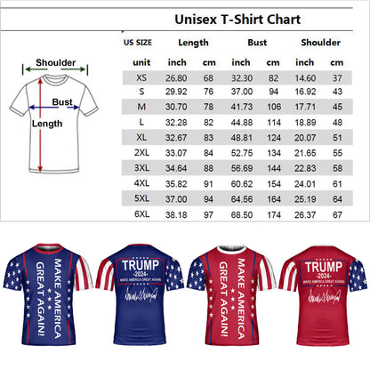 Make America Great Again Shirt | Trump 2024 Unisex 3D T-Shirt | Trump Supporters All-Over Printed T-Shirt C1223 - GOP