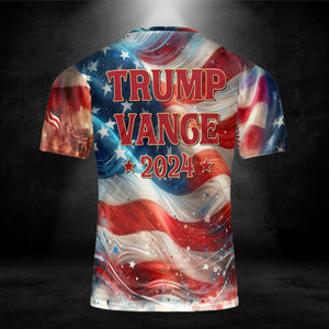 Trump Vance 2024 Make America Great Again | Trump 2024 3D Shirt | JD Vance Shirt | Election 2024 Shirt | Trump Supporters All-Over Printed T-Shirt C1225 - GOP