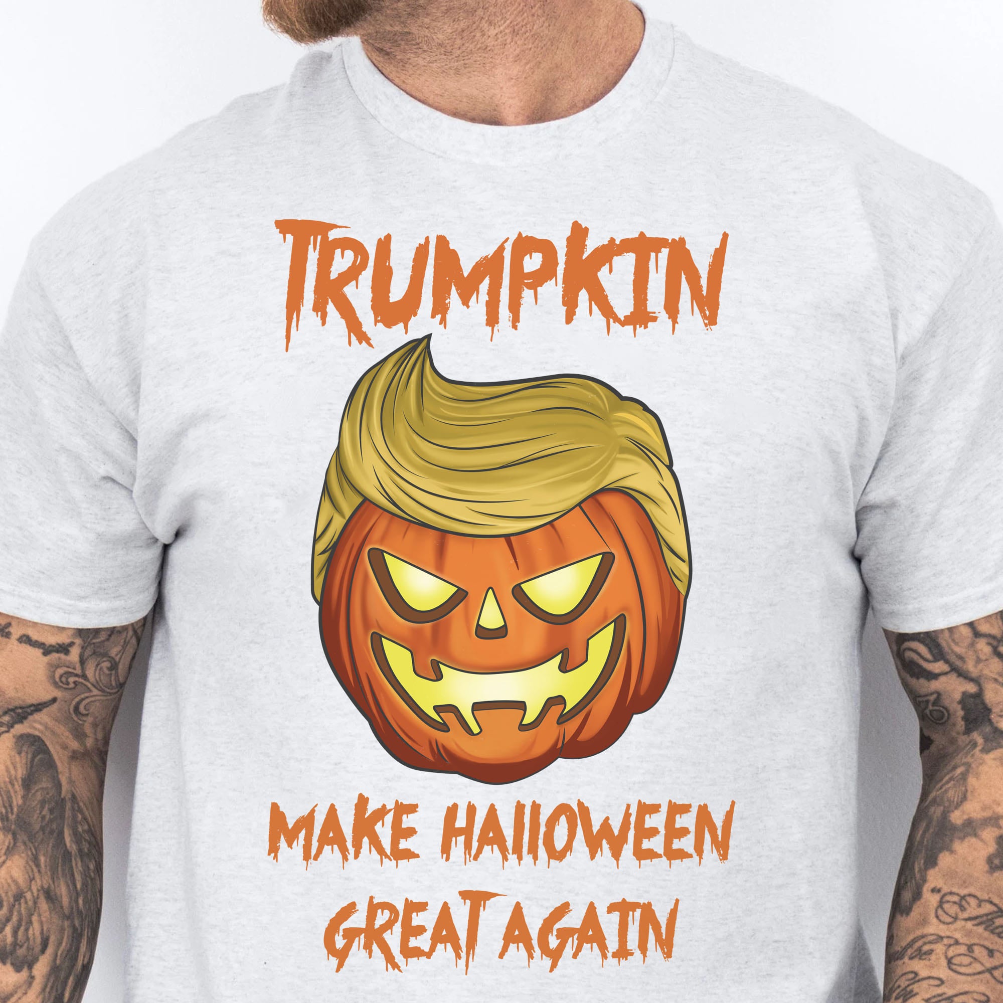 Make Halloween Great Again | Halloween Trumpkin Shirt | Republican Halloween Bright Shirt T1227 - GOP