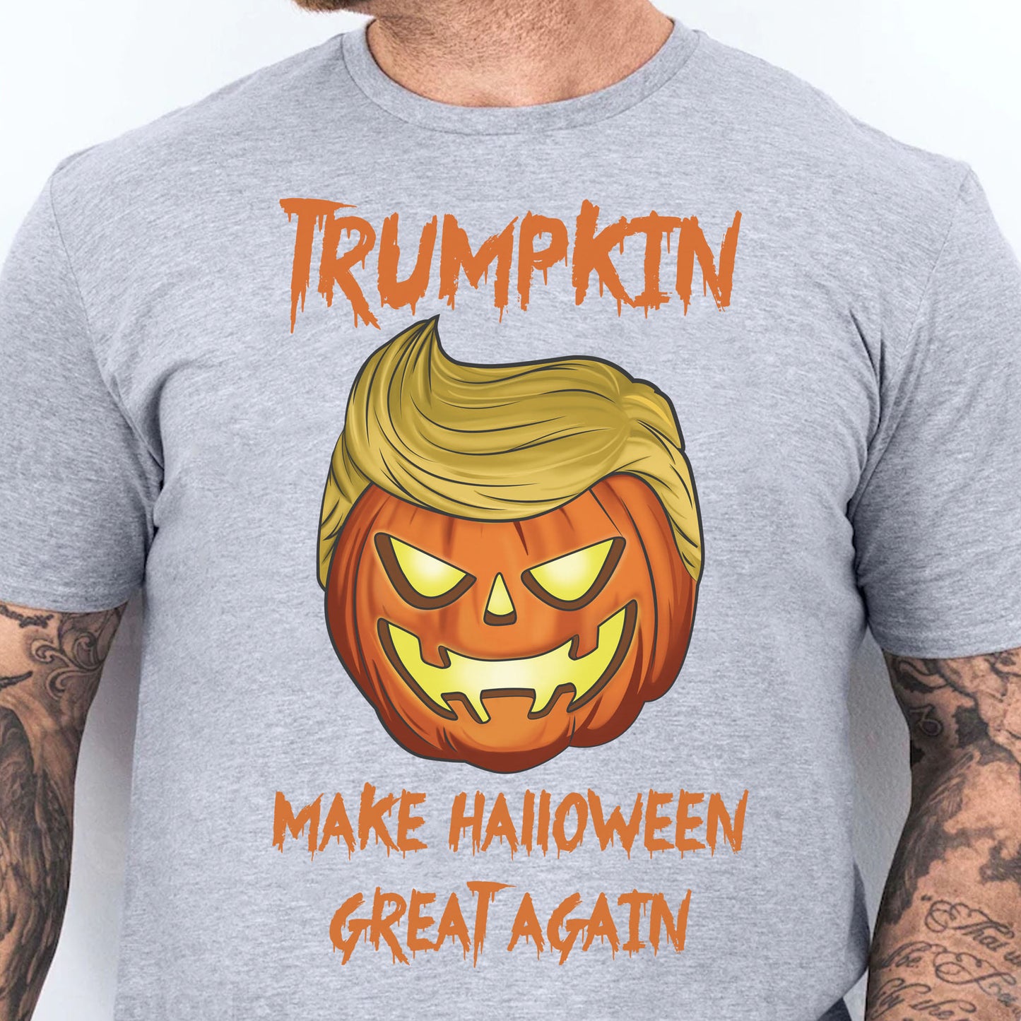 Make Halloween Great Again | Halloween Trumpkin Shirt | Republican Halloween Bright Shirt T1227 - GOP