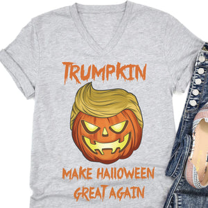 Make Halloween Great Again | Halloween Trumpkin Shirt | Republican Halloween Bright Shirt T1227 - GOP