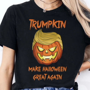 Trumpkin Make Halloween Great Again | Trump 2024 Shirt | Halloween Shirt | Trump Supporters Shirt Dark T1227 - GOP