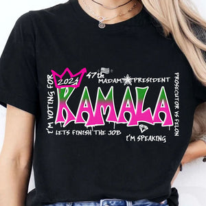 Kamala Graffiti Shirt | Kamala Harris 2024 Shirt | Democrat Shirt Dark T1242 - KH2