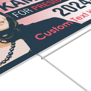 Kamala For President 2024 Yard Sign | Kamala Harris 2024 Yard Sign | Democrat Yard Sign T1244 - KH2